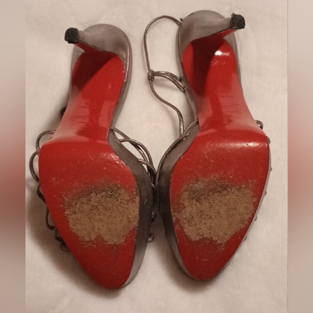 Christian Louboutin Metallic Sandals - Picture 13 of 15